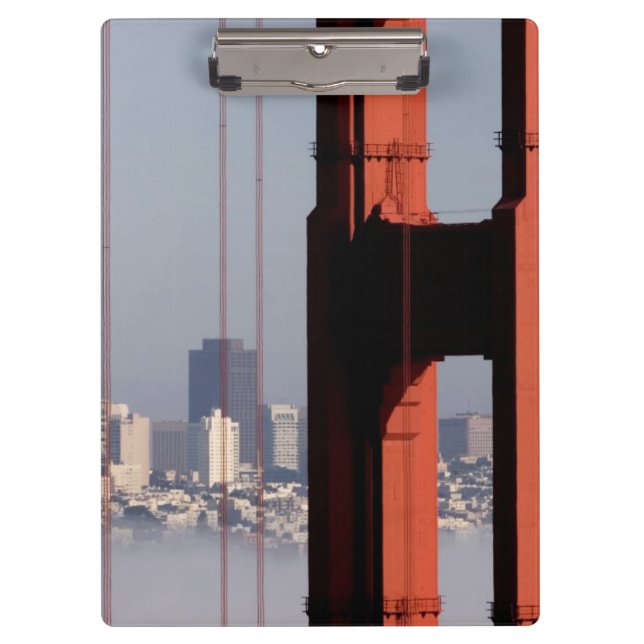 San Francisco Skyline von der Golden Gate-Brücke Klemmbrett (Vorderseite)