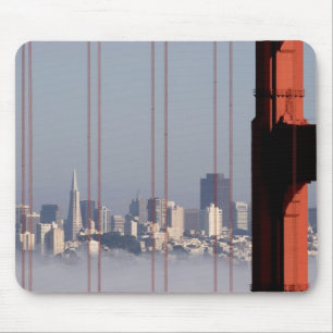San Francisco Skyline von der Golden Gate-Brücke Mousepad