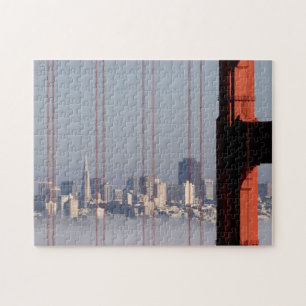 San Francisco Skyline von der Golden Gate-Brücke Puzzle