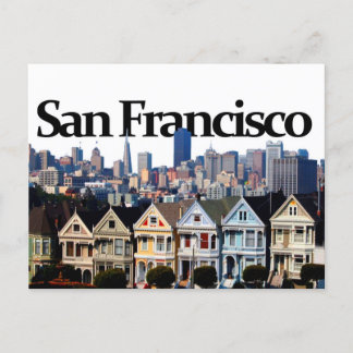 San Francisco Skyline w/ San Francisco im Himmel Postkarte
