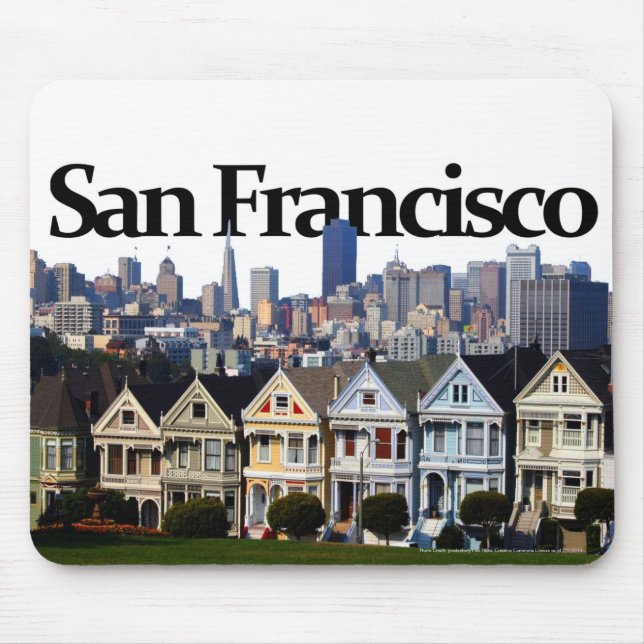 San Francisco Skyline w/ San Francisco im Sky Mousepad (Vorne)