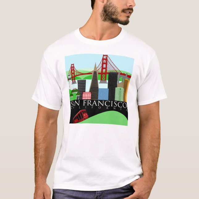 San Francisco Skylinet-shirt T-Shirt (Vorderseite)