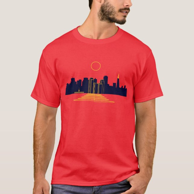 San Francisco Sonnenuntergang T-Shirt (Vorderseite)