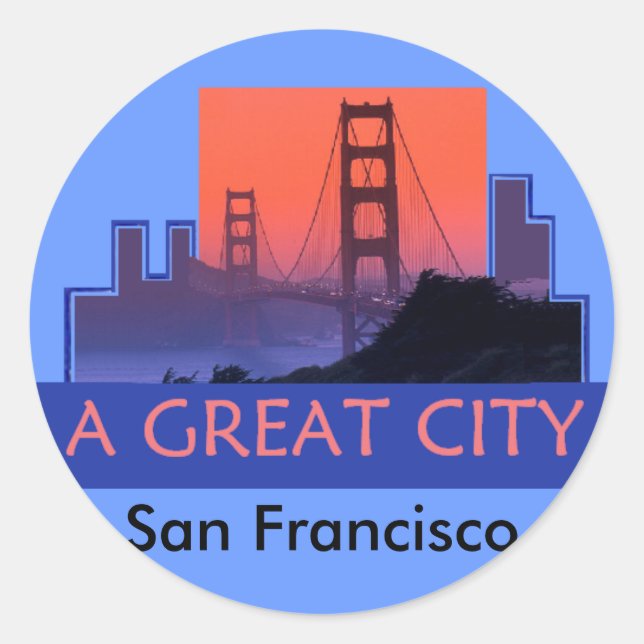 SAN FRANCISCO Sticker (Vorderseite)