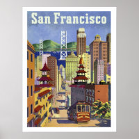 San Francisco, Straßenbahn, Stadtstraße, Vintag