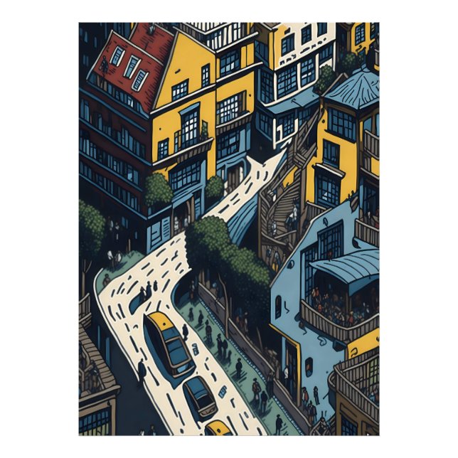 San Francisco Street Fotodruck (Vorne)