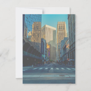 San Francisco Street View im Abend Postkarte
