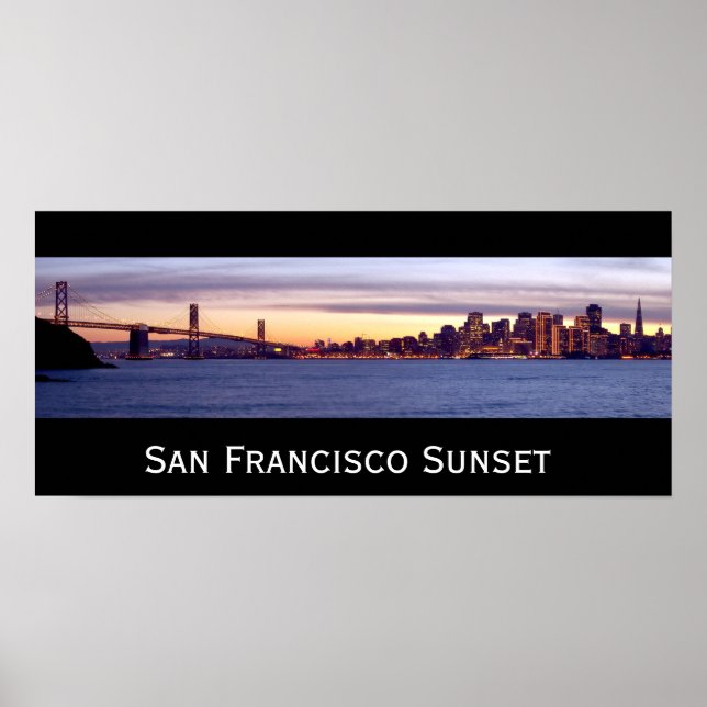 San Francisco Sunset Poster (Vorne)