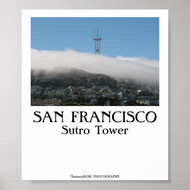 San Francisco - Sutro Tower Poster (Vorne)