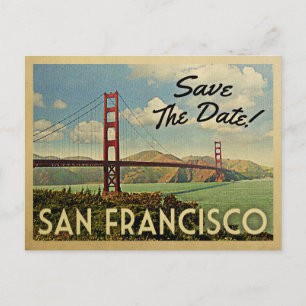 San Francisco Termin vormerken Vintage-Postkarten Ankündigungspostkarte