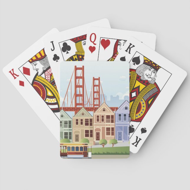 San Francisco The Painted Spielkarten (Rückseite)