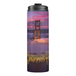 "San Francisco Träume" Golden Gate Bridge Sonnenun Thermosbecher