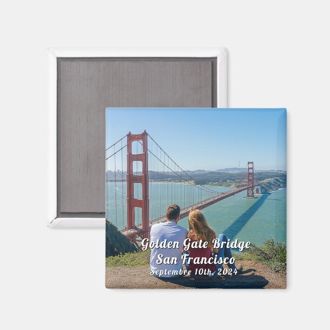 San Francisco Travel Custom Foto Souvenir Magnet (Vorderseite/Rückseite)