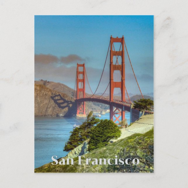 San Francisco Travel Postcard Postkarte (Vorderseite)