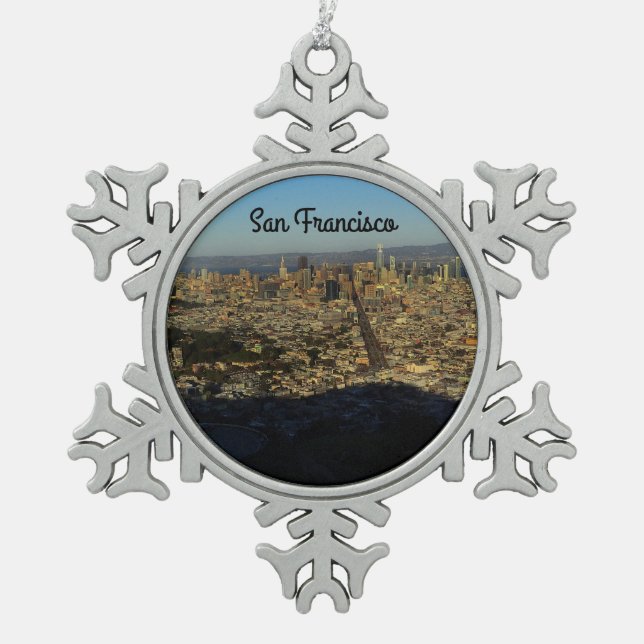 San Francisco Twin Peaks #2 Snowflake Ornament (Vorderseite)