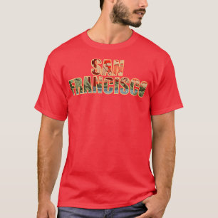 San Francisco Typografie Art Thirt T-Shirt