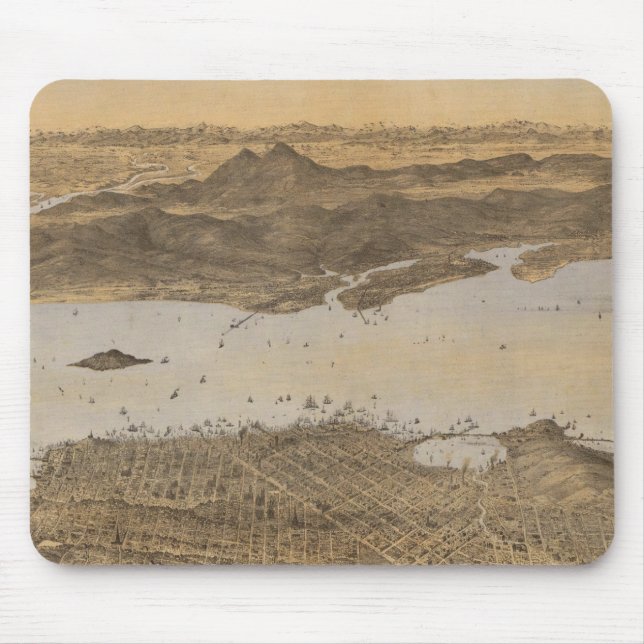 San Francisco, umliegendes Land Mousepad (Vorne)