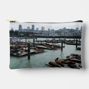 San Francisco und Pier 39 Sea Lions City Skyline Zubehörtasche