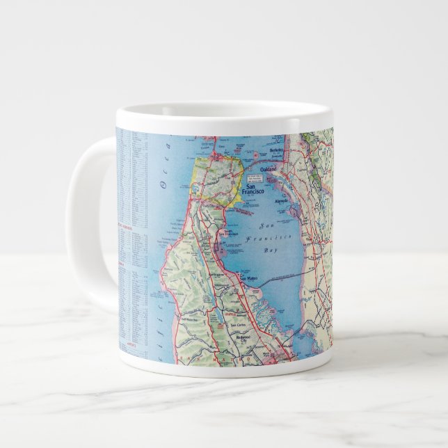 San Francisco und Vicinity Jumbo-Tasse (Vorderseite Links)