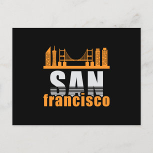 San Francisco USA City Cityscape Skyline Geschenk  Postkarte