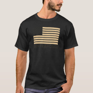 San Francisco USA Flaggenstaat OrangeBrown Patriot T-Shirt