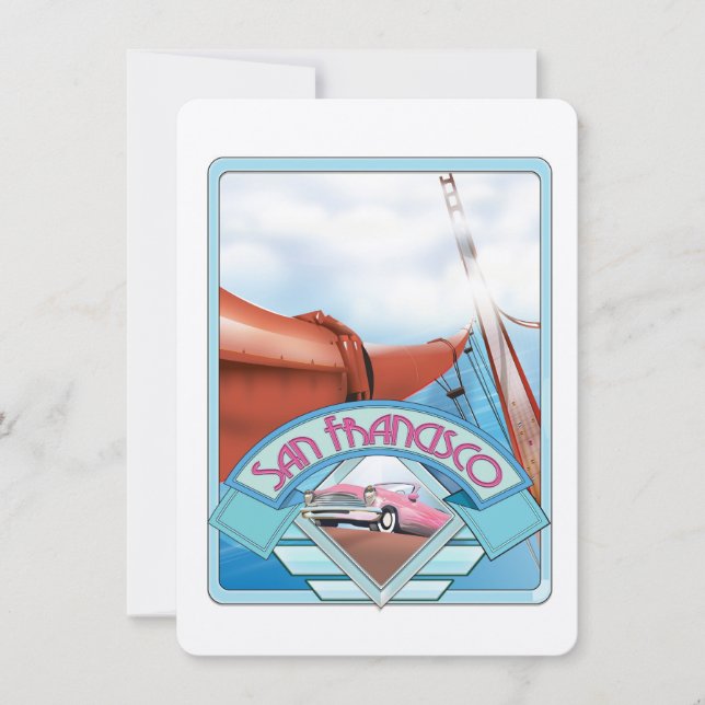 San Francisco, USA, Reiseplakat (Vorderseite)