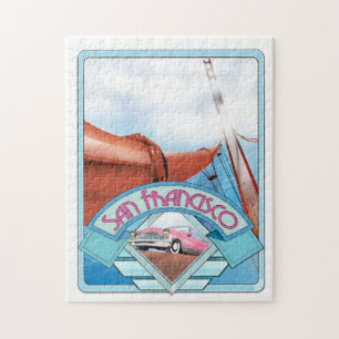 San Francisco, USA, Reiseposter Puzzle