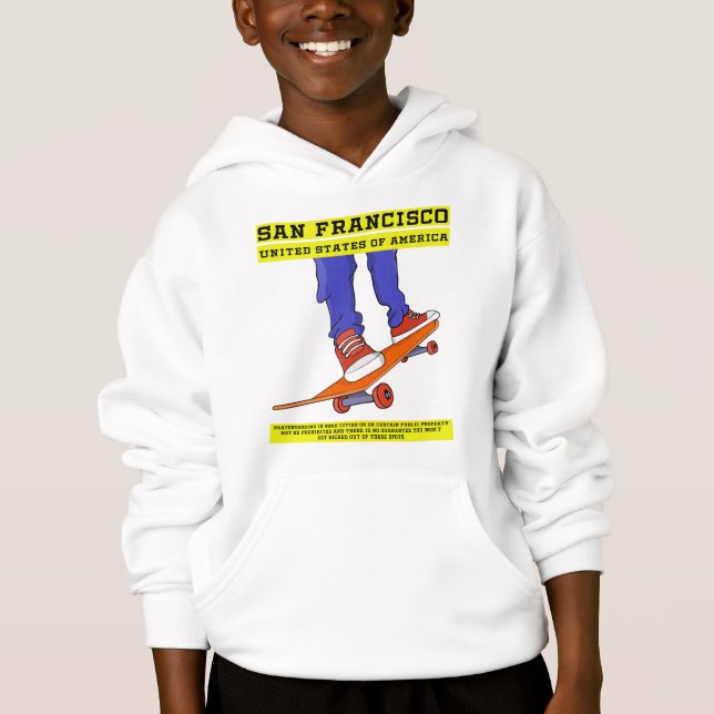 San Francisco, USA Skate Hoodie (Vorderseite)
