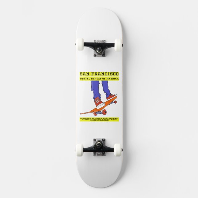 San Francisco, USA Skate Skateboard (Vorderseite)
