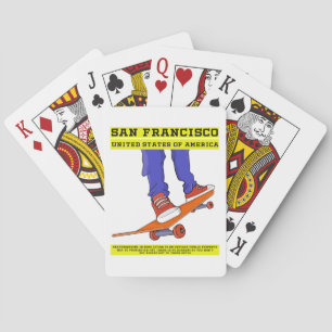 San Francisco, USA Skate Spielkarten
