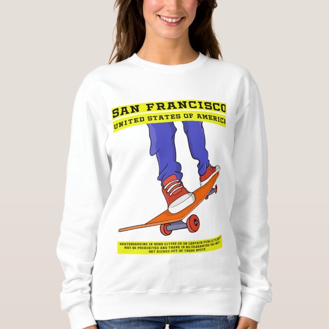 San Francisco, USA Skate Sweatshirt (Vorderseite)