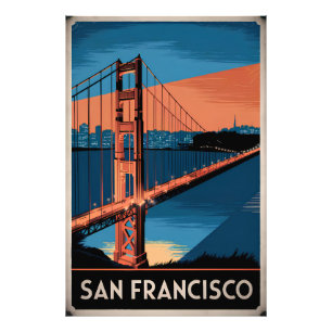 San Francisco USA Vintag Fotodruck