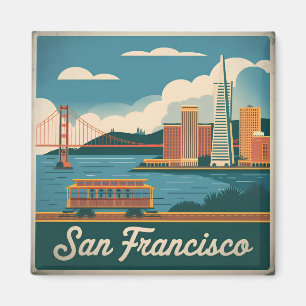San Francisco USA Vintag Magnet