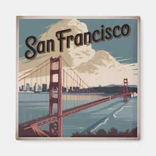 San Francisco USA Vintag Magnet