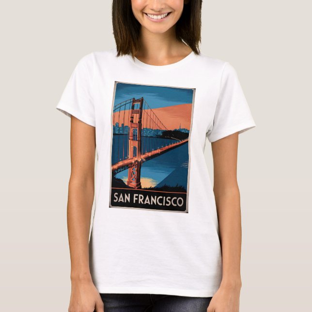 San Francisco USA Vintag T-Shirt (Vorderseite)