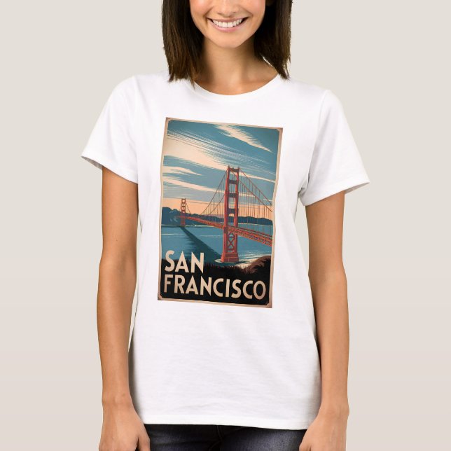 San Francisco USA Vintag T-Shirt (Vorderseite)
