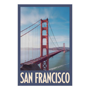 San Francisco USA Vintage Fotodruck