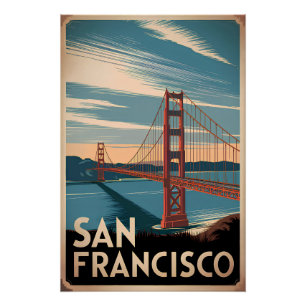 San Francisco USA Vintage Poster