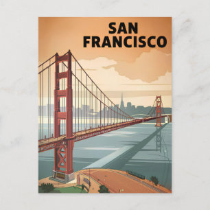 San Francisco USA vintage Postkarte