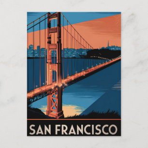 San Francisco USA vintage Postkarte