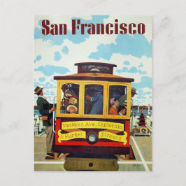 San Francisco USA Vintage Reise Postkarte