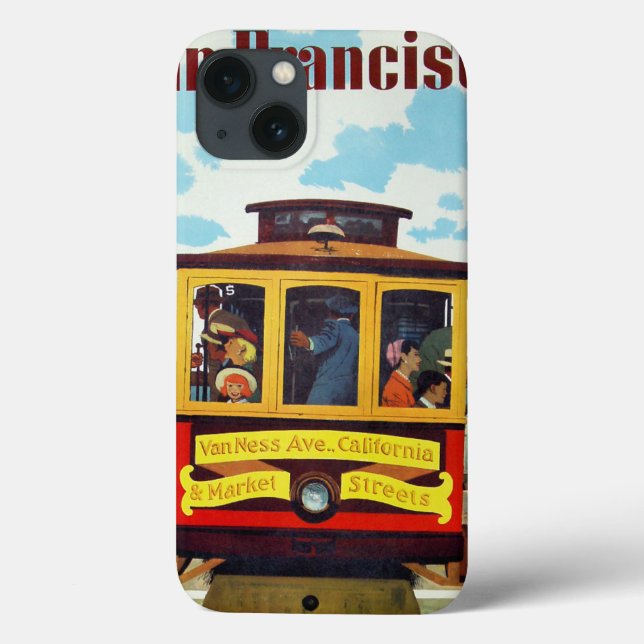 San Francisco USA Vintage Travel Hüllen (Rückseite)