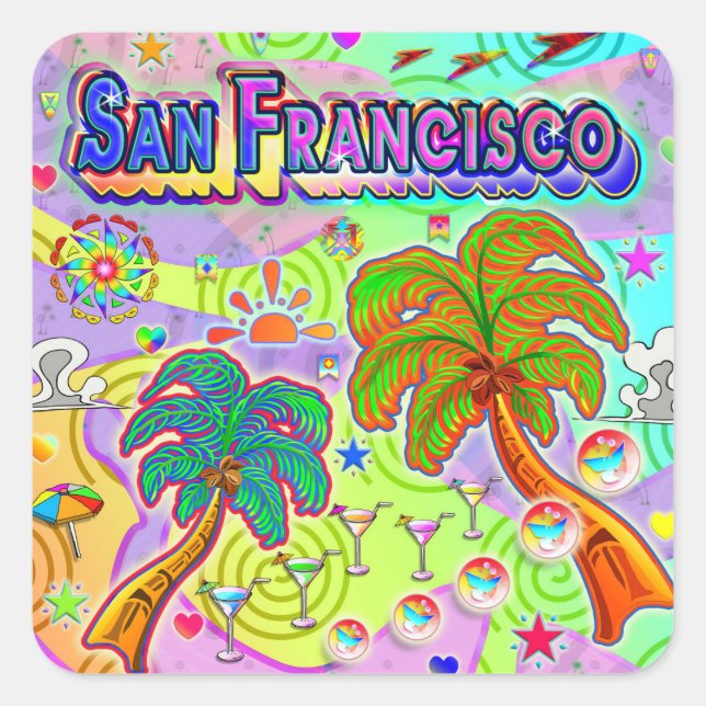 San Francisco Vacation Target Sticker (Vorderseite)