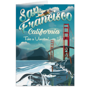 San Francisco Vacation Vintage Reiseplakat