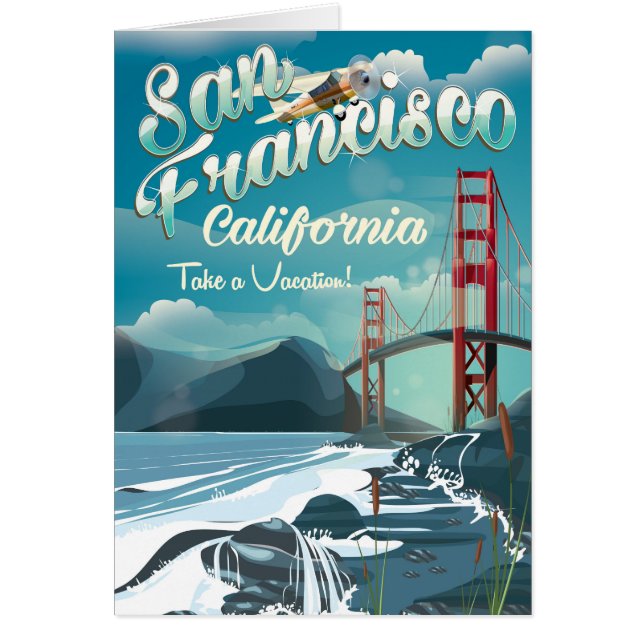 San Francisco Vacation Vintage Reiseplakat (Vorne)