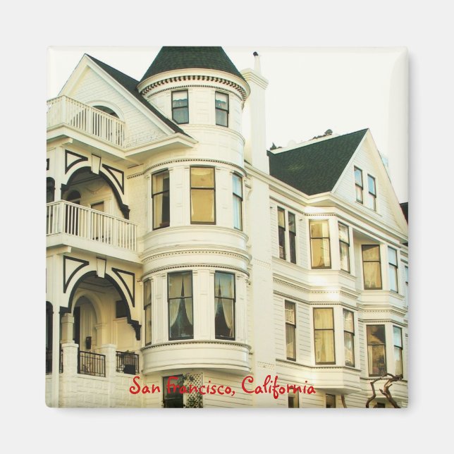 San Francisco Viktorianisch House Magnet (Vorne)