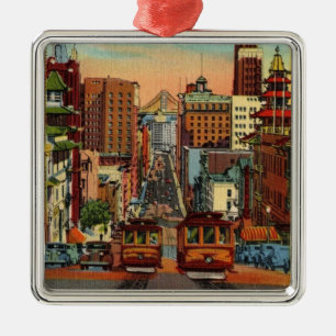 San Francisco Vintag Ornament Aus Metall