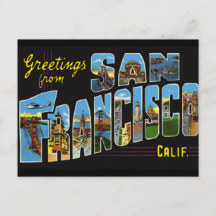 San Francisco Vintag Postcard Postkarte
