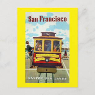 San Francisco Vintage Reise Postkarte
