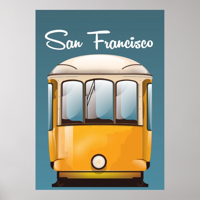 San Francisco Vintage Reiseplakat Poster (Vorne)
